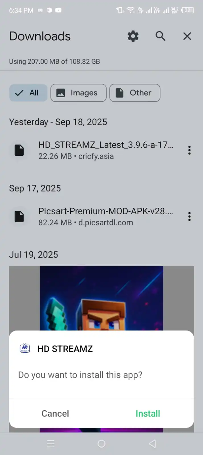 Install HD Streamz App